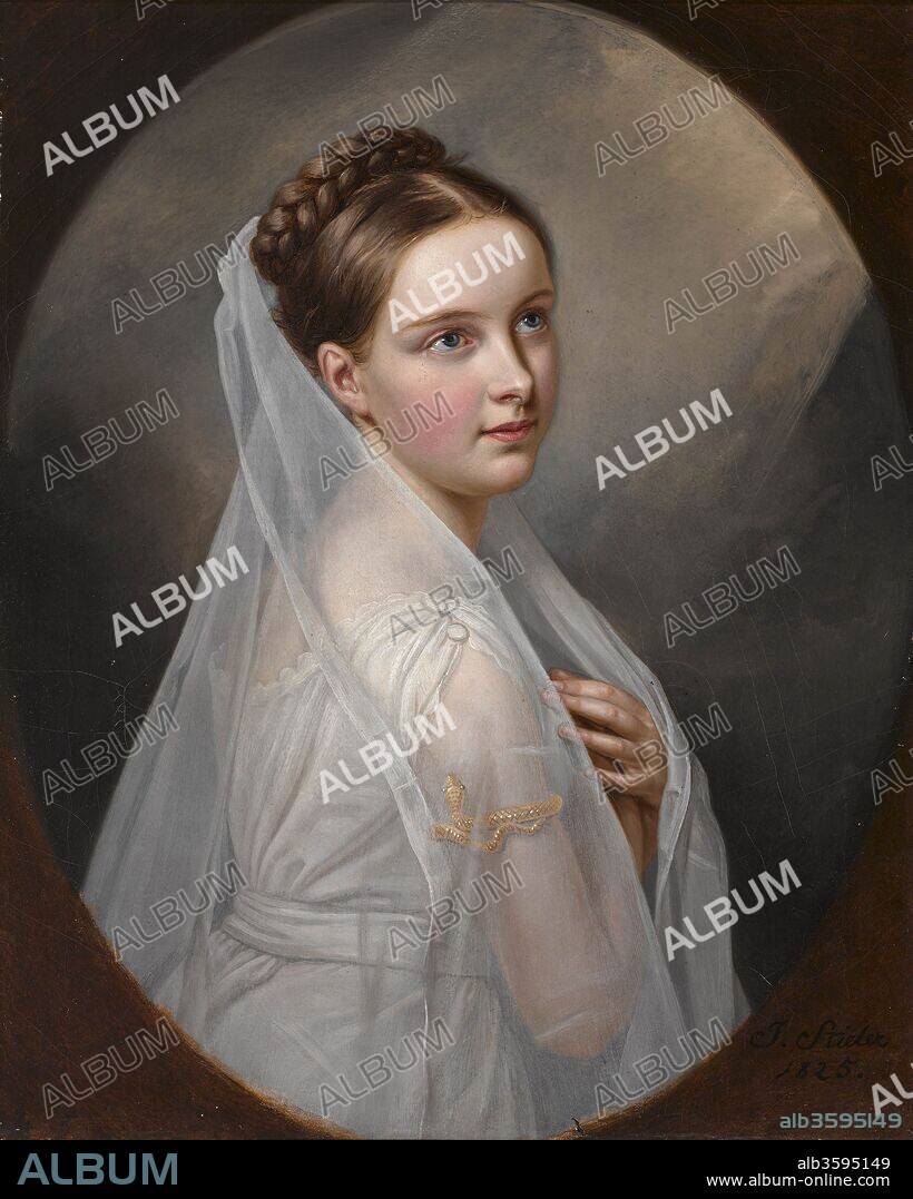 JOSEPH KARL STIELER. Countess Amalie Ludovika von Sayn-Wittgenstein-Sayn (1812-1825).