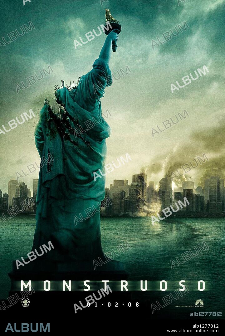 Poster of CLOVERFIELD, 2008, directed by MATT REEVES. Copyright BAD ROBOT/PARAMOUNT PICTURES.