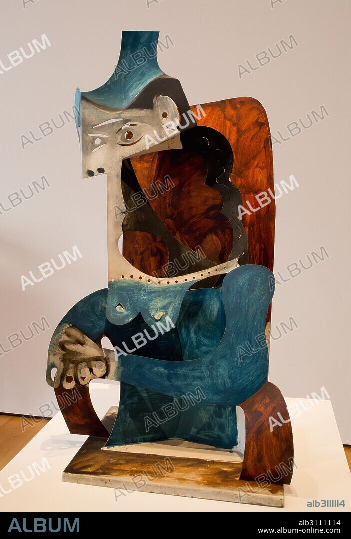 PABLO PICASSO. ESCULTURA DE MUJER CON SOMBRERO DE PABLO RUIZ PICASSO.