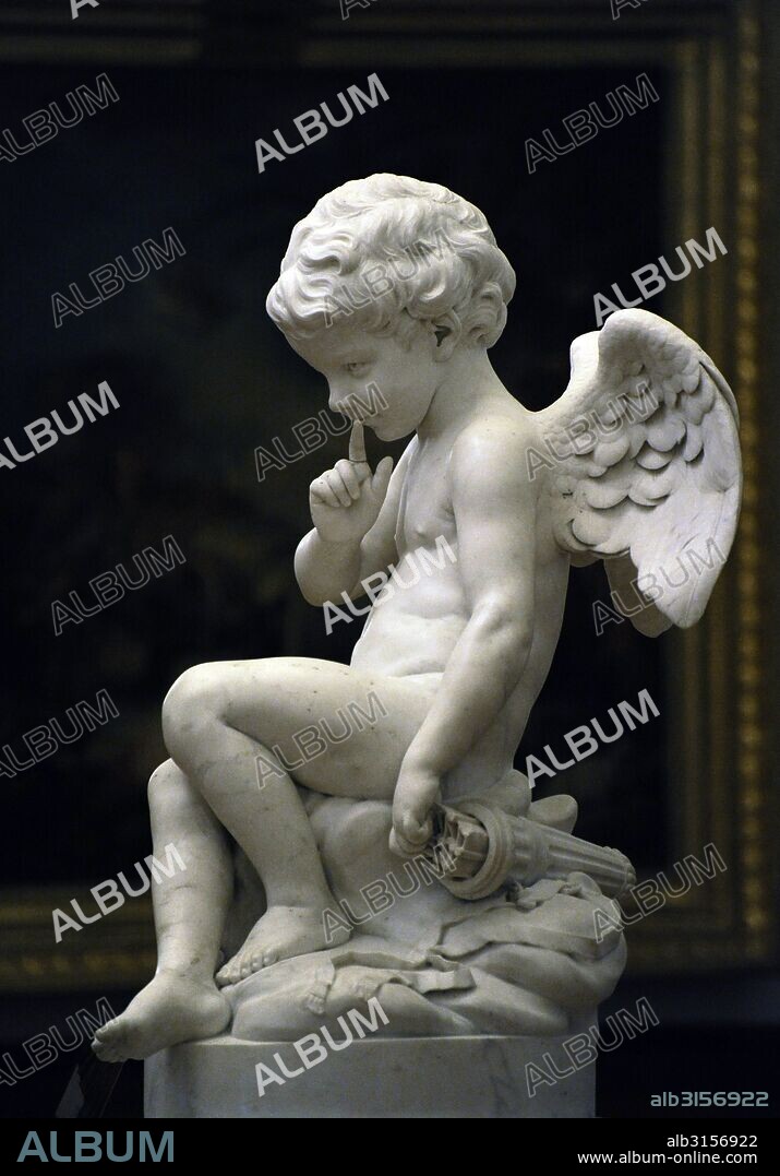 Etienne Maurice Falconet (1716-1791). French sculptor. Statue of Cupid, 1750s. Marble. The State Hermitage Museum. Saint Petersburg. Russia.