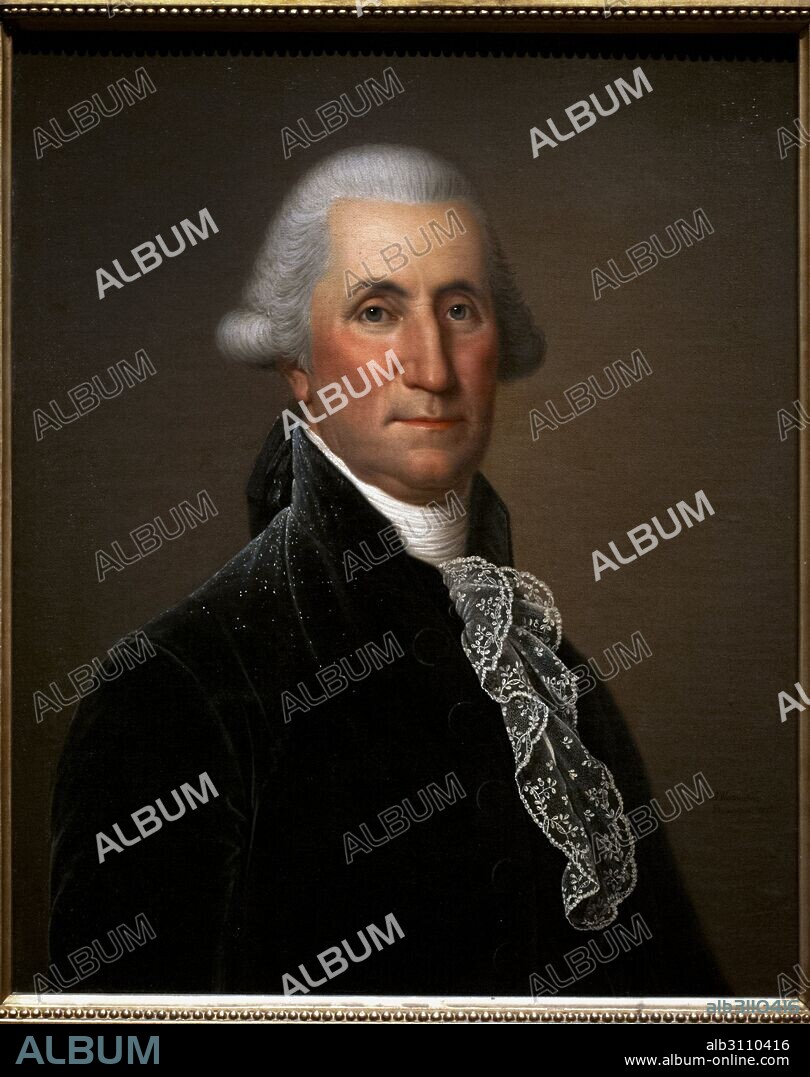 George Washington (1732-1799). Presidente de los Estados Unidos. Retrato por Adolf Ulrik Wertmüller (1751-1811), 1795. Museo Nacional (National Museum). Estocolmo. Suecia.
