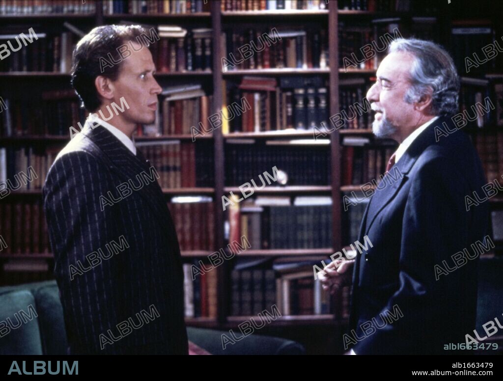 FERNANDO REY and PETER WELLER in THE TUNNEL, 1988 (EL TUNEL), directed by ANTONIO DROVE. Copyright SANTIAGO CINEMATOGRAFICA.