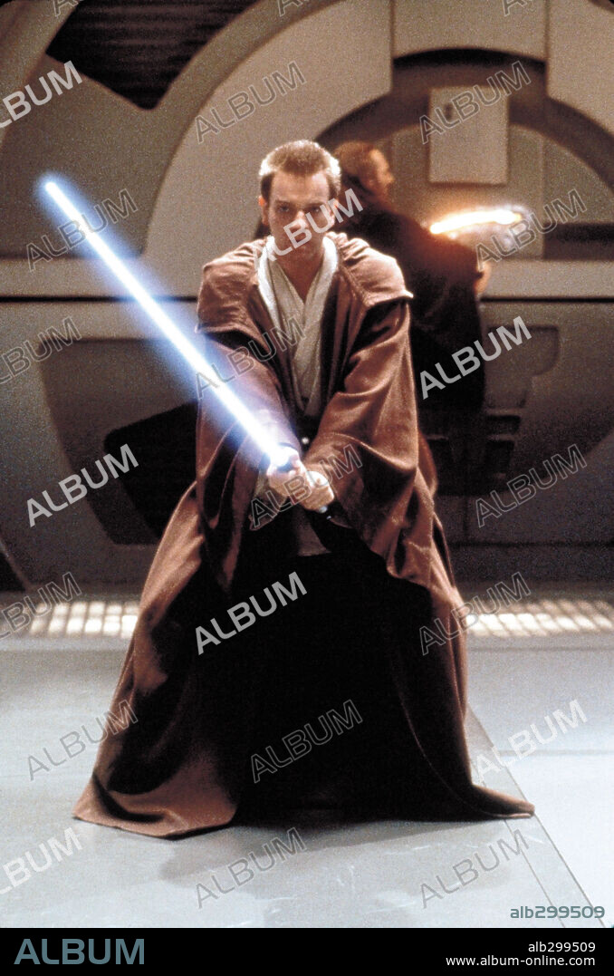 EWAN McGREGOR en STAR WARS: EPISODIO I-LA AMENAZA FANTASMA, 1999 (STAR WARS: EPISODE I-THE PHANTOM MENACE), dirigida por GEORGE LUCAS. Copyright LUCAS FILM LTD & TM / HAMSHERE, KEITH.