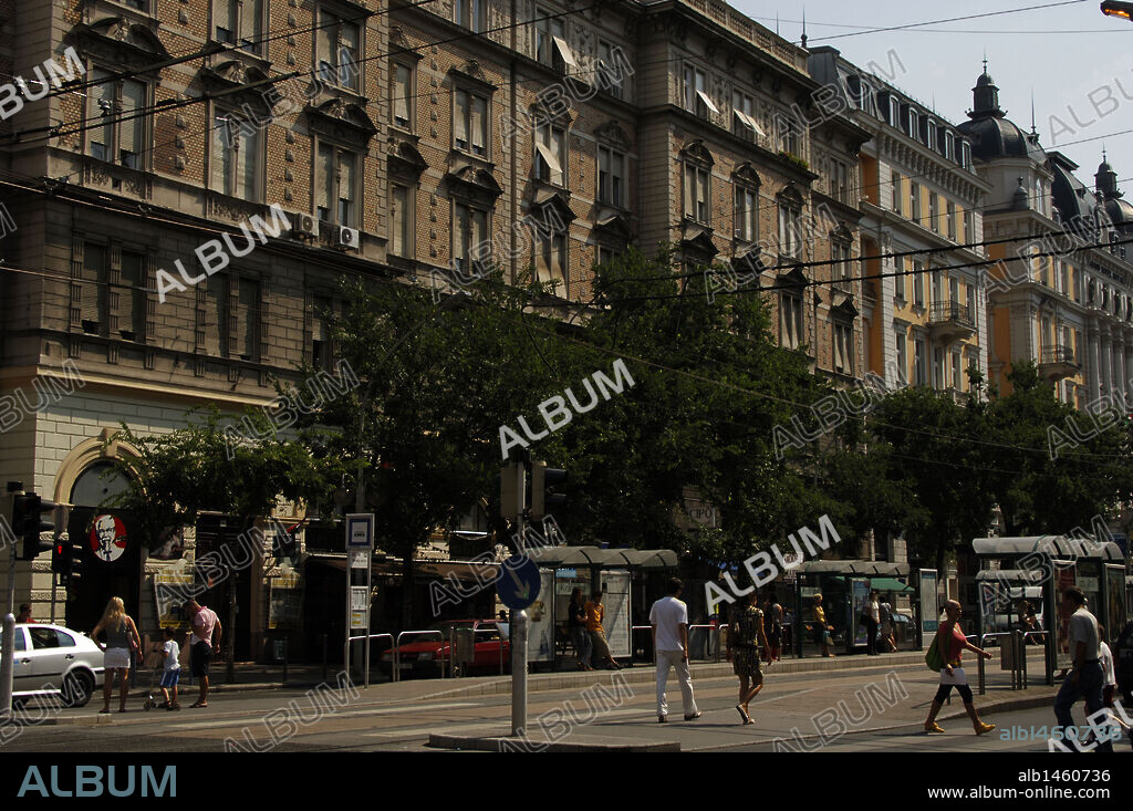 Hungary. Budapest. Erzsebet Avenue.