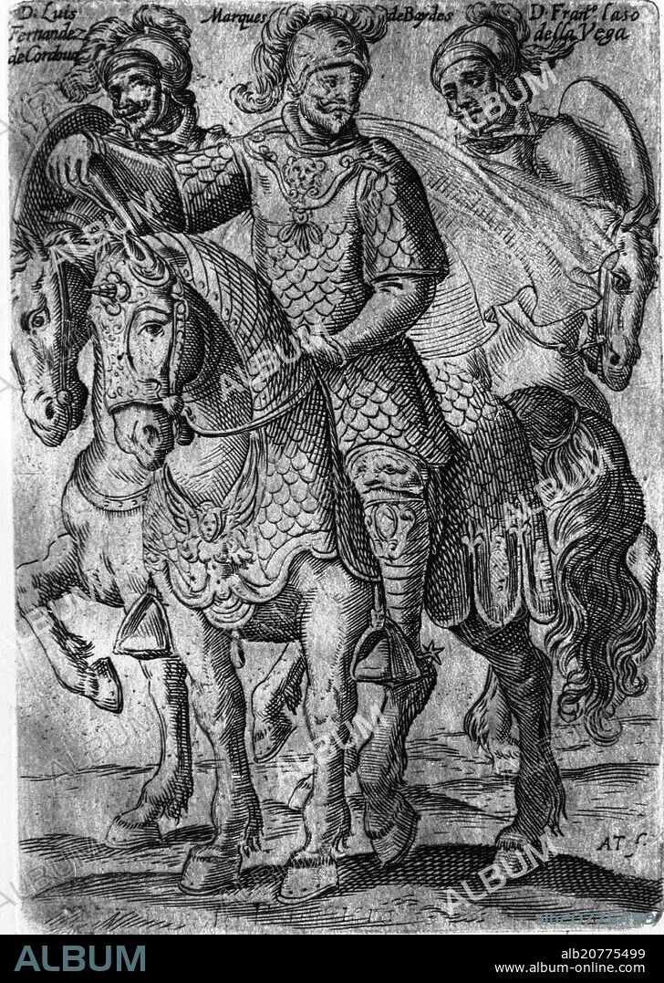 ALONSO DE OVALLE. GOBERNADORES DE CHILE - LUIS FERNANDEZ DE CORDOBA Y ARCE, FRANCISCO LOPEZ DE ZUÑIGA MARQUES DE BAIDES Y FRANCISCO LASO DE LA VEGA - GRA.