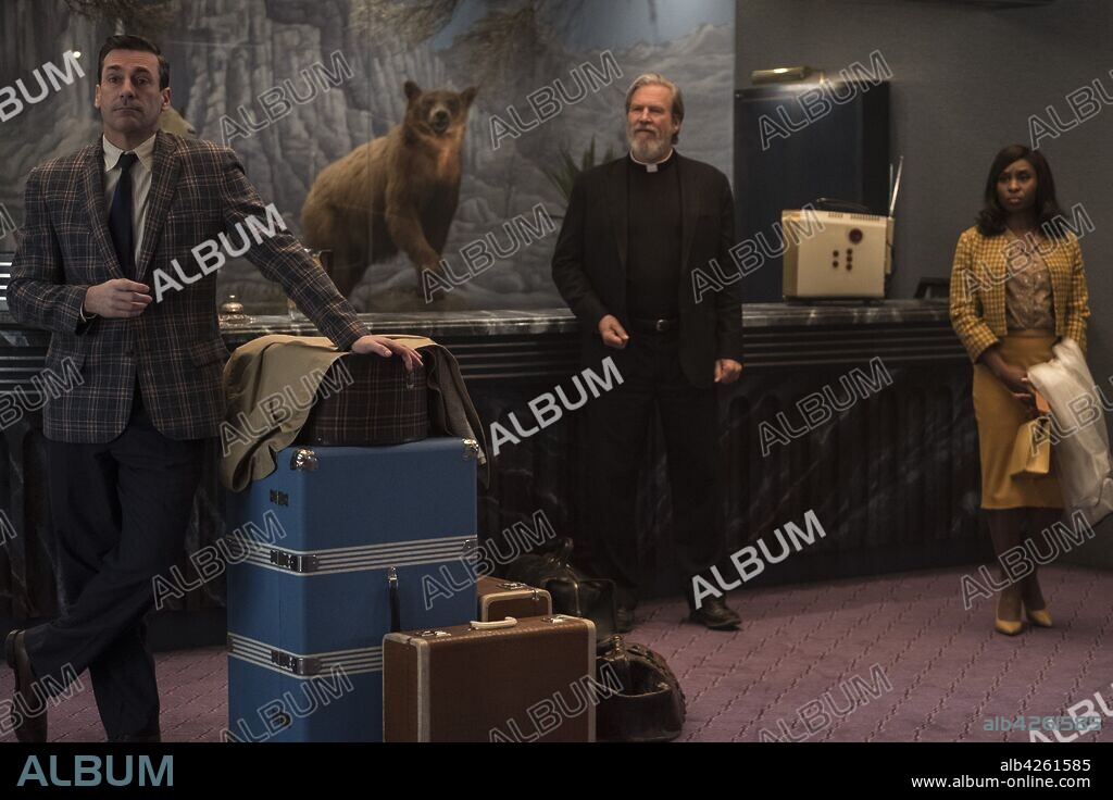 CYNTHIA ERIVO, JEFF BRIDGES y JON HAMM en MALOS TIEMPOS EN EL ROYALE, 2018 (BAD TIMES AT THE EL ROYALE), dirigida por DREW GODDARD. Copyright Twentieth Century-Fox.