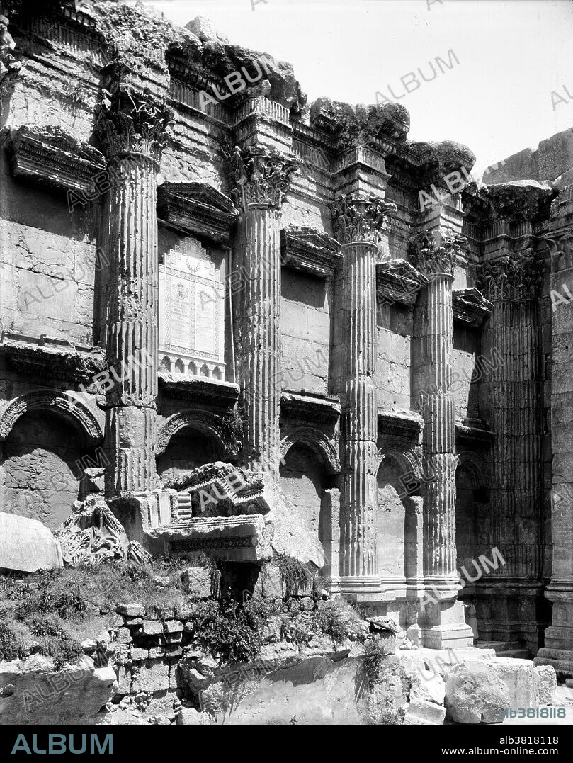 Temple of Bacchus, Baalbek, Early 20th Century