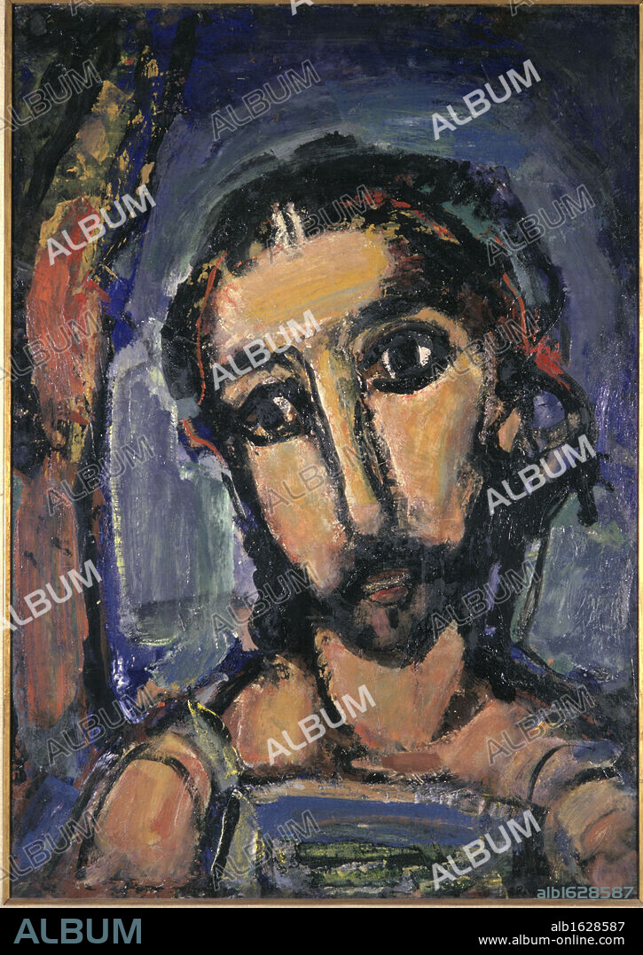 Head Of Christ by Georges Rouault, 1937, 1871-1958, USA, Ohio, Cleveland Museum of Art.