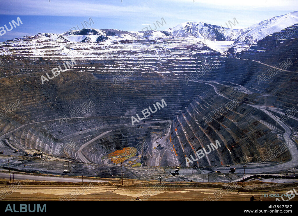 Bingham Canyon copper mine in Utah.