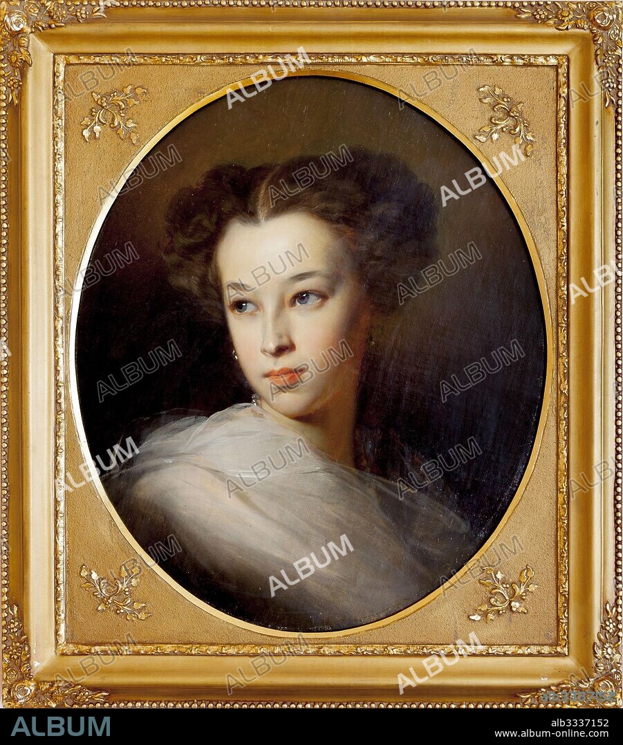 IVAN KOSMICH MAKAROV. Portrait of Natalia Alexandrovna Pushkina, Countess of Merenberg (1836-1913), Daughter of poet.