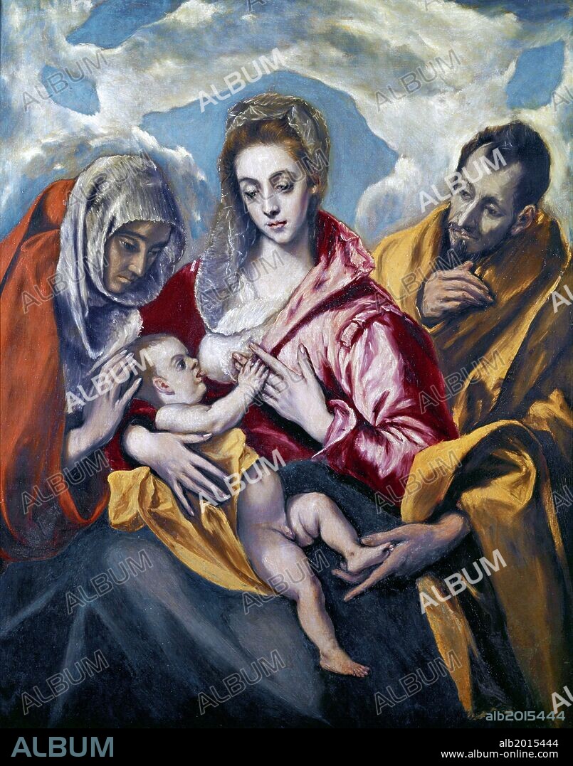 El Greco / 'Holy Family with Saint Anne', c. 1595, Oil on canvas, 106 × 127 cm.