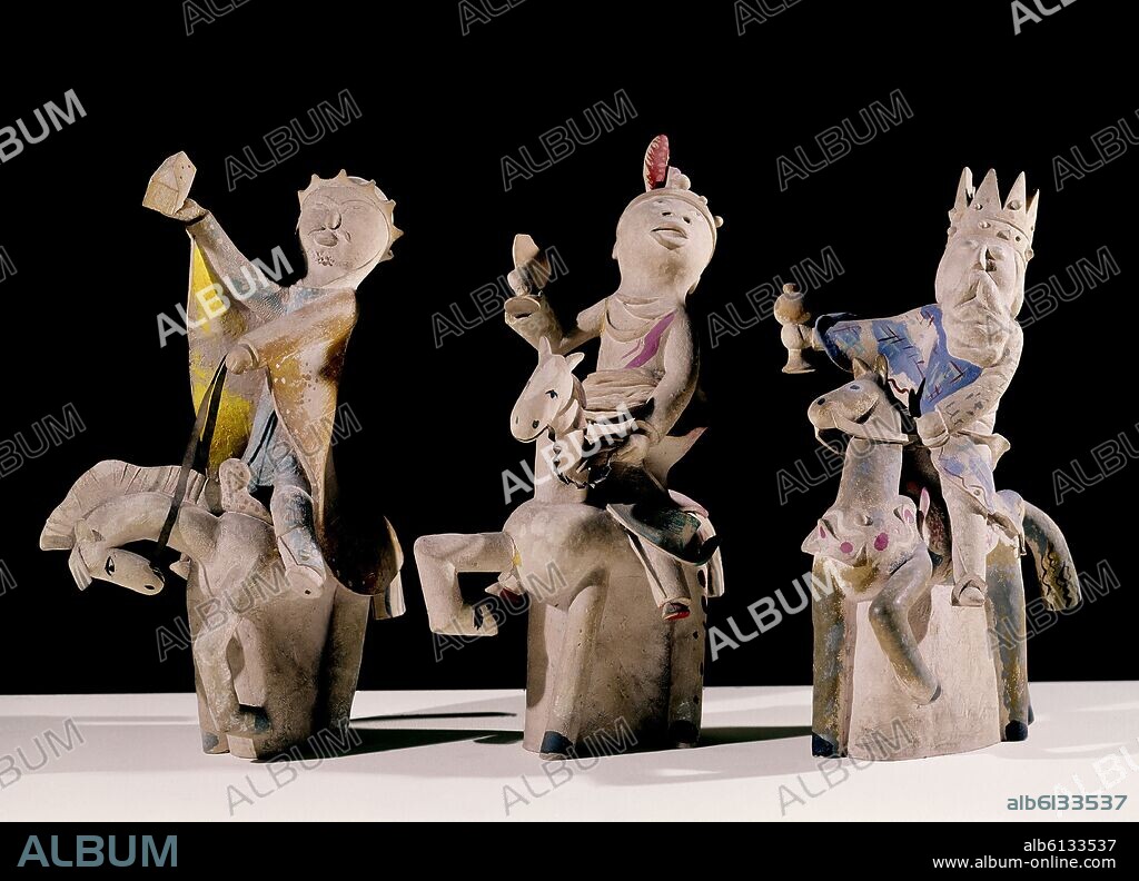ANGEL FERRANT (1890-1961). LOS TRES REYES MAGOS-CERAMICA.