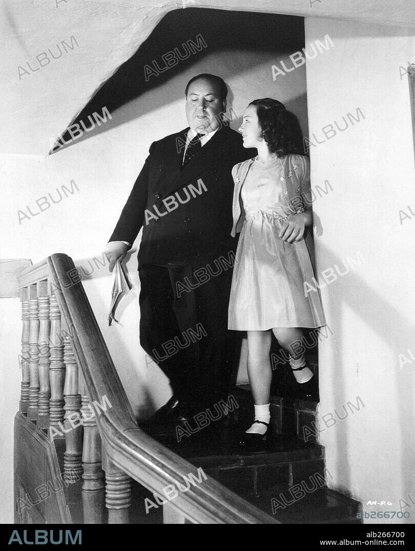 ALFRED HITCHCOCK y PATRICIA HITCHCOCK.