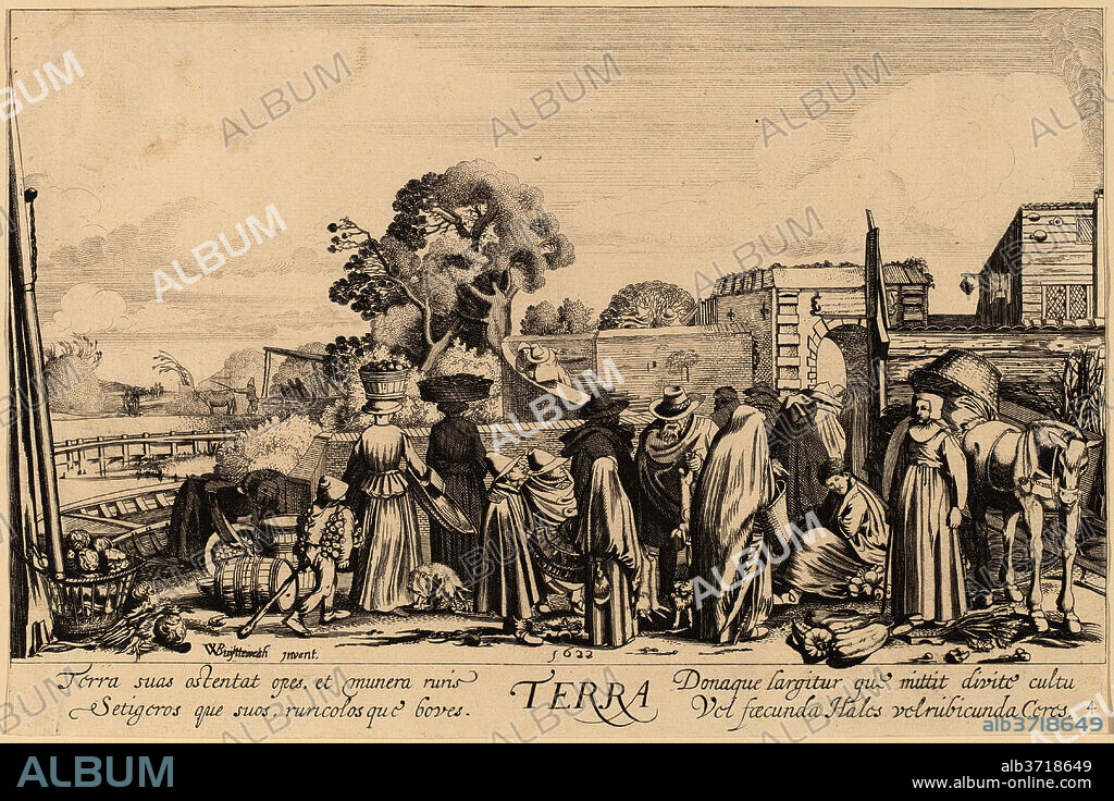 JAN VAN DE VELDE II AFTER WILLEM BUYTEWECH. Earth. Medium: etching.