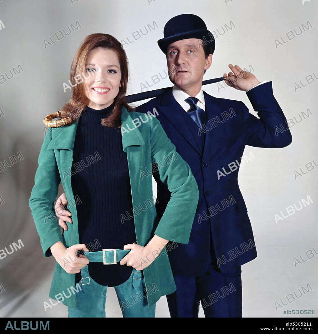 DIANA RIGG y PATRICK MacNEE en LOS VENGADORES, 1961 (THE AVENGERS). Copyright ABC TV.