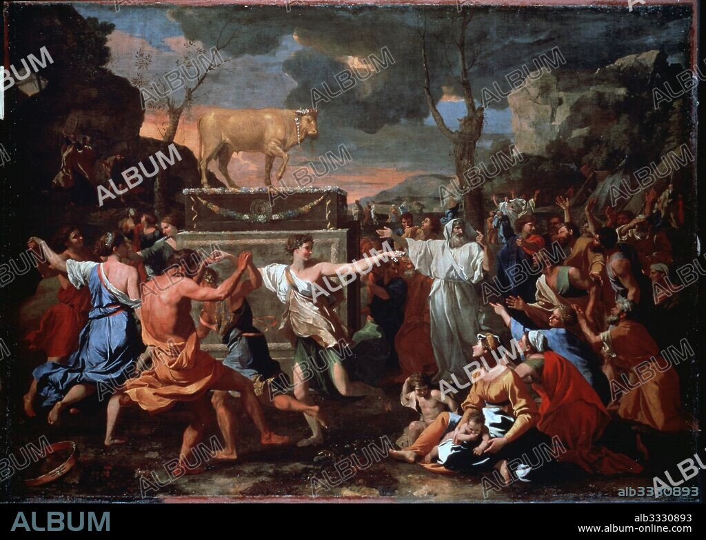 NICOLAS POUSSIN. The Adoration of the Golden Calf.