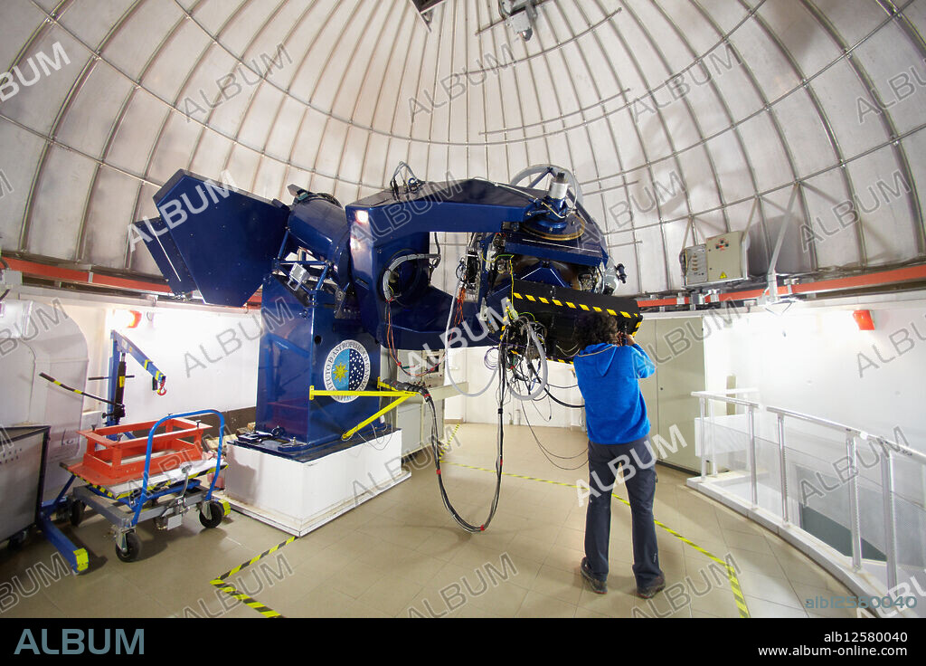 The IAC-80 Telescope, Observatorio del Teide, Tenerife, Canary Islands, Spain The IAC-80, has been completely designed and built by the Instituto de AstrofÌsica de Canarias IAC and it was the first of this class developed in Spain In 1980 the IAC started its development, was finally installed at the OT in 1991 This telescope has an equatorial German mount, with an effective focal ratio of f/11 3 and effective focal length of 9 02 m and a primary mirror of diameter 82 cm The instrumentation is installed at the Cassegrain primary focus Smaller telescopes are ideal for research programs that cannot be carried out on the giant telescopes 10 meters or more This fact makes the IAC a privileged institution Its investigators, as well as others of the national and international astronomical community, have at their disposal enough facilities to carry out projects, such as extended observing campaigns, that in other places would be impracticable The IAC80 is an ideal telescope for long-term programmes or for collaborations with other telescopes.