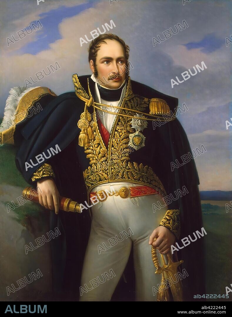 JOHANN HEINRICH RICHTER. 'Portrait of Eugene de Beauharnais'. Germany, Between 1830 and 1833. Dimensions: 132x102 cm.