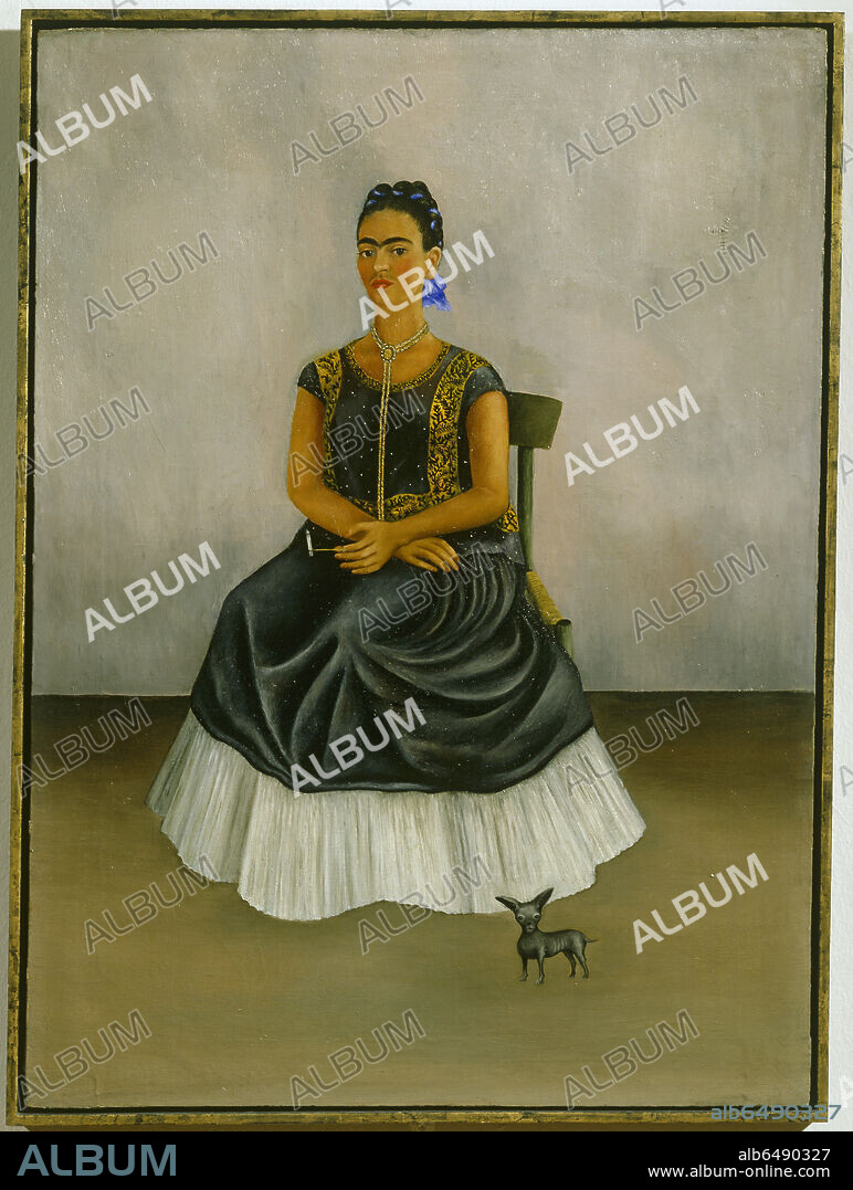 FRIDA KAHLO. Itzcuintli Dog with Me, c. 1938 
 
Private collection, USA.