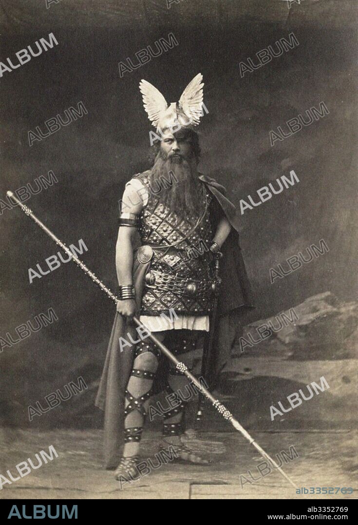 ANONYMOUS. Franz Betz (1835-1900) as Wotan in Opera Der Ring des Nibelungen by Richard Wagner in Bayreuth.