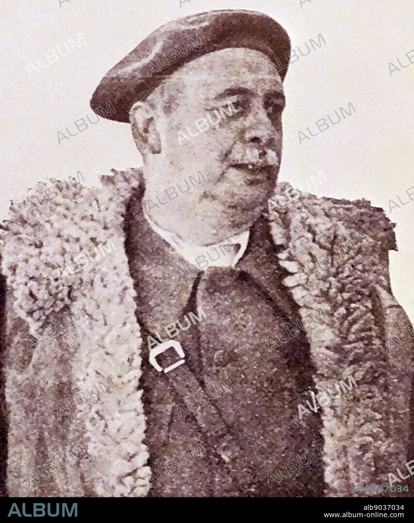 André Marty (1886 - 1956) leading figure in the French Communist Party and a member of the National Assembly; Secretary of Comintern 1935 to 1944; Political Commissar of the International Brigades during the Spanish Civil War from 1936 to 1938.