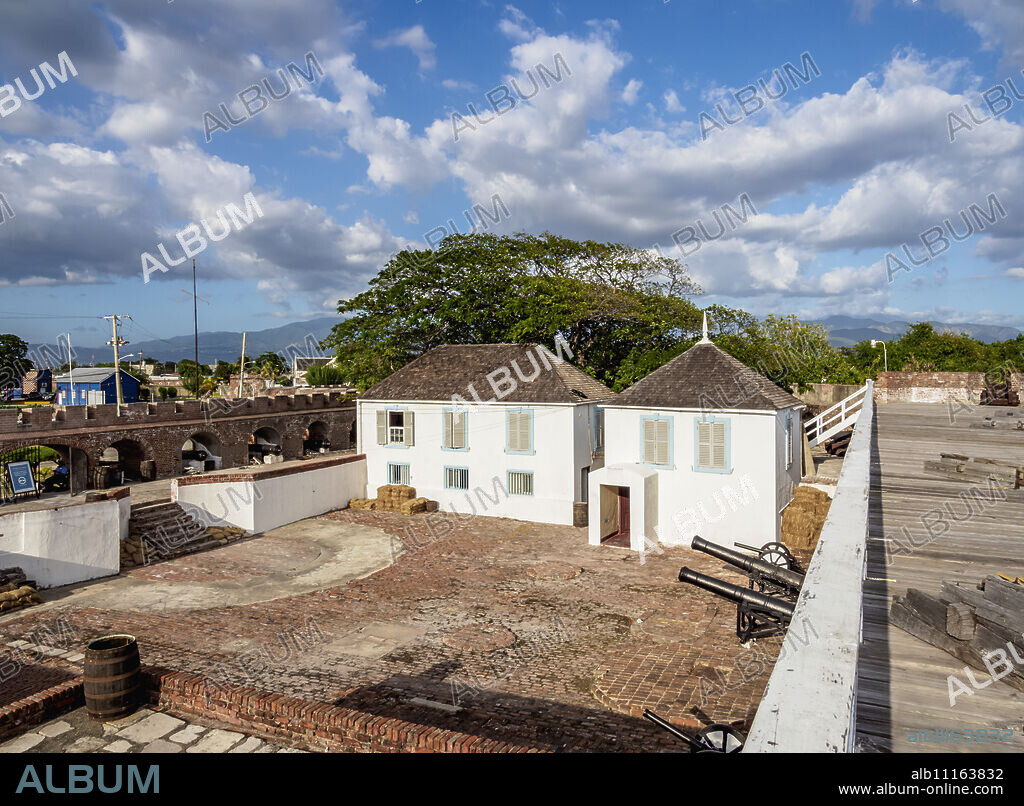 Fort Charles, elevated view, Port Royal, Kingston Parish, Jamaica, West Indies, Caribbean, Central America.