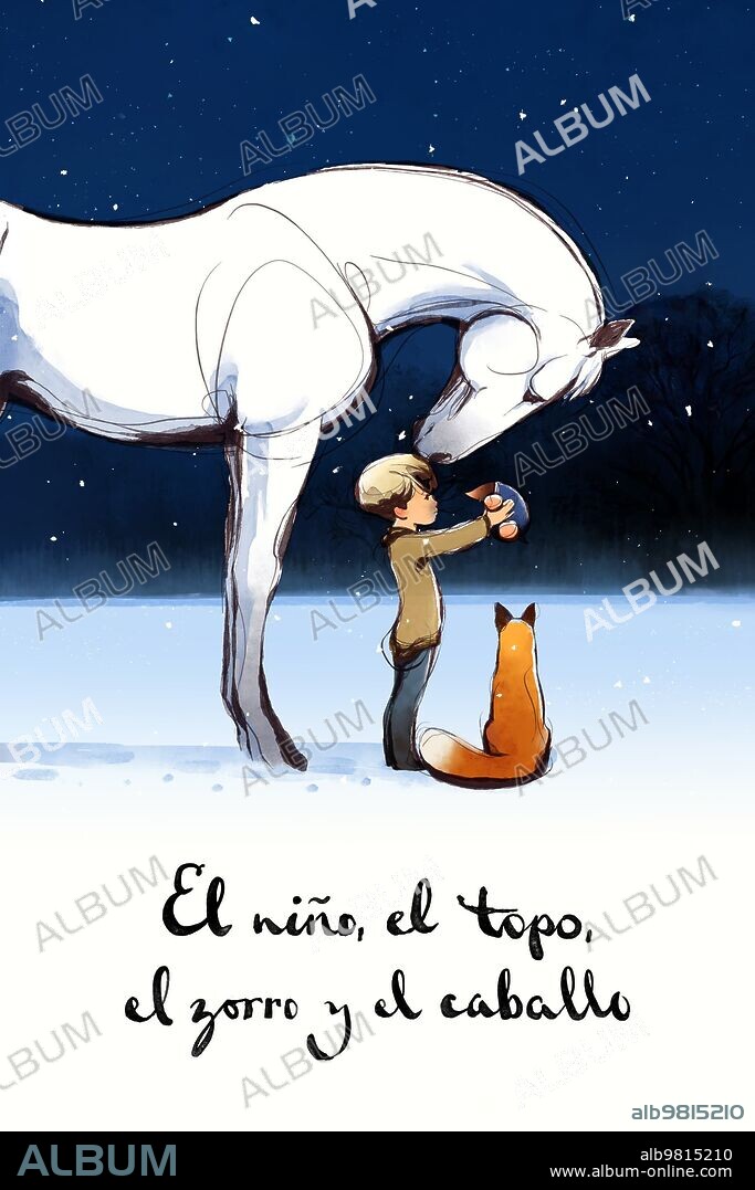 Poster de NIÑO, EL TOPO, EL ZORRO Y EL CABALLO, EL, 2022 (THE BOY, THE MOLE, THE FOX AND THE HORSE), dirigida por CHARLIE MACKESY y PETER BAYNTON. Copyright Apple Original Films / BBC Film.