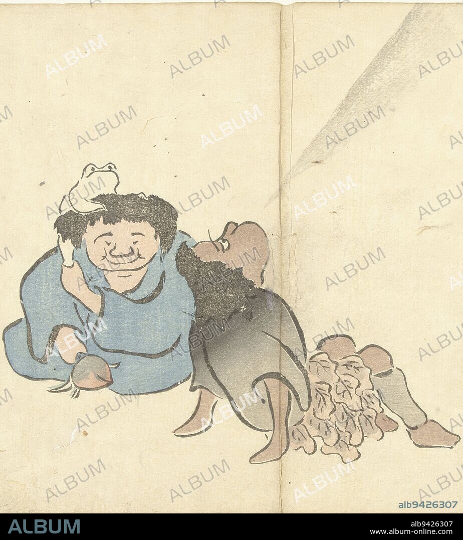 Tekka and Gama Prints album by Korin (series title) Korin gafu (series title), print maker: Nakamura Hôchû, printer: Matsuda Shinsuke, (possibly), publisher: Izumiya Shojiro, Edo, 1826, paper, colour woodcut, h 255 mm × w 367 mm.