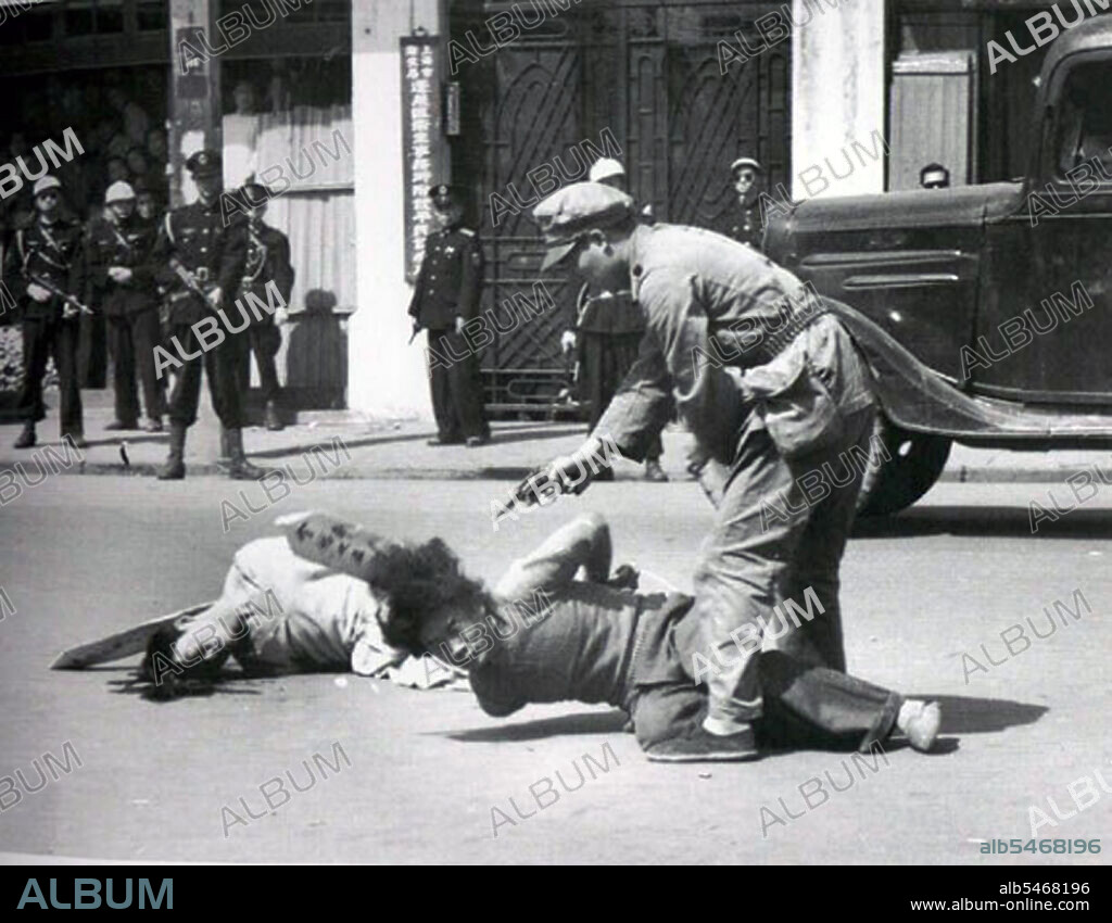 In modern Chinese history, White Terror (Báisè Kongbù) describes a period of political suppression enacted by the Kuomintang party under the leadership of Chiang Kai-shek. It began in 1927 following the purge of the Communist Party of China in Shanghai. On April 12, 1927, Chiang initiated a purge of Communists from the Shanghai Kuomintang and began large-scale killings in the 'Shanghai massacre of 1927'. Chiang's forces turned machine guns on 100,000 workers who had taken to the streets in labour union demonstrations, killing more than 5,000 people. Throughout April 1927 in Shanghai, more than 12,000 people were killed or had disappeared. The Chinese Communist Party was virtually extinguished. At the beginning of 1927, the Chinese Communist Party had about 60,000 members. By the end of the year, no more than 10,000 remained. Following the Shanghai massacres, Mao Zedong and the CCP adopted the road of agrarian revolution, based on the rural peasantry rather than the urban proletariat.