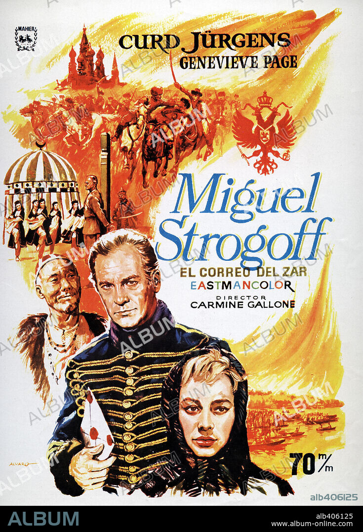 Poster of MICHAEL STROGOFF, 1956 (MICHEL STROGOFF), directed by CARMINE GALLONE. Copyright GLORIA FILM.