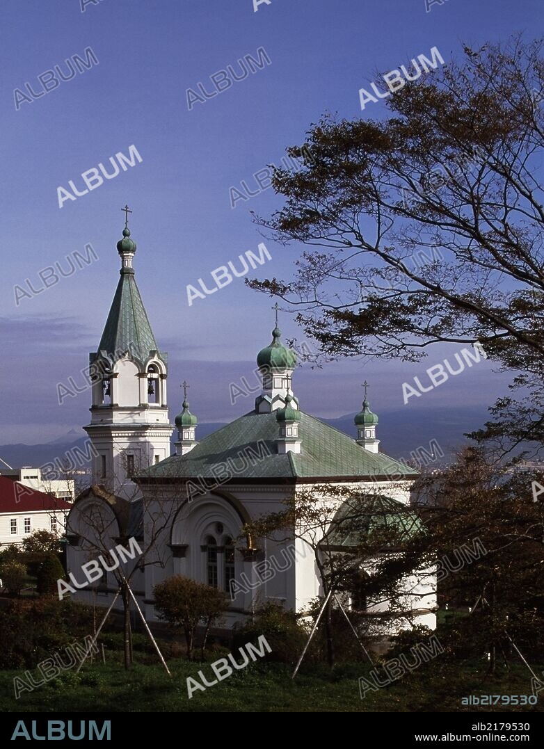 Russian Orthodox Church, Motomachi neighborhood, Hakodate, Hokkaido, Japan.