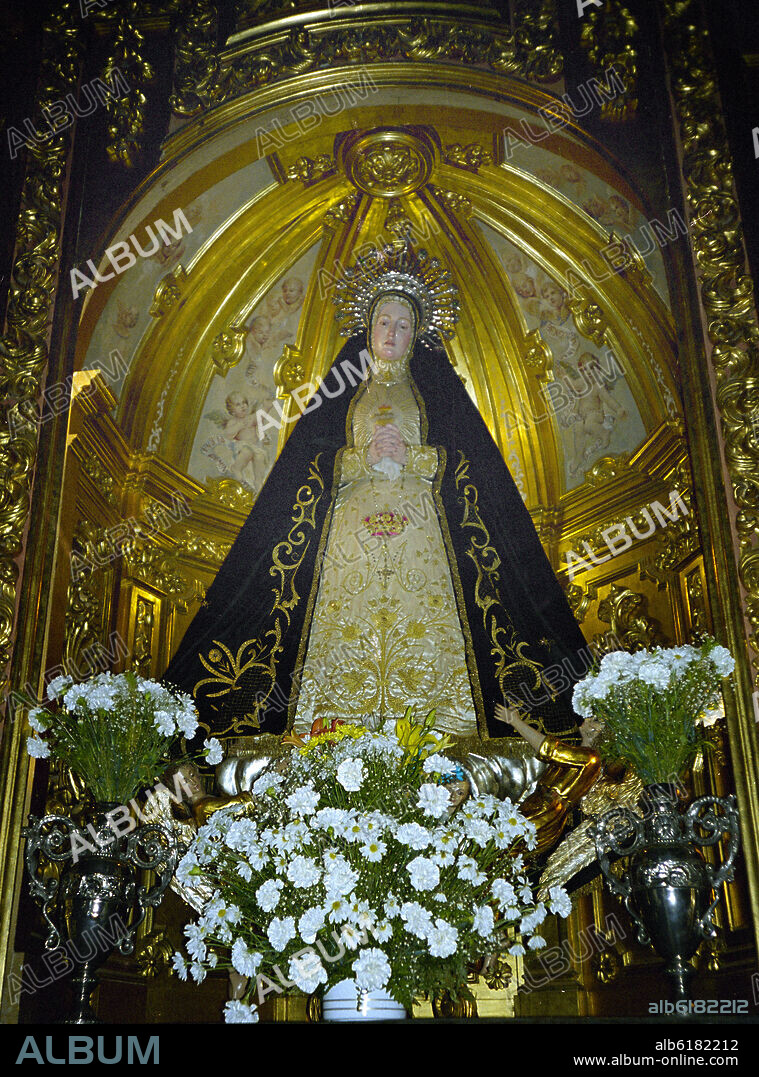 JOSE GINES (1768-1823). N- VIRGEN DE LA SOLEDAD PATRONA DE ARGANDA DEL REY - 1810.