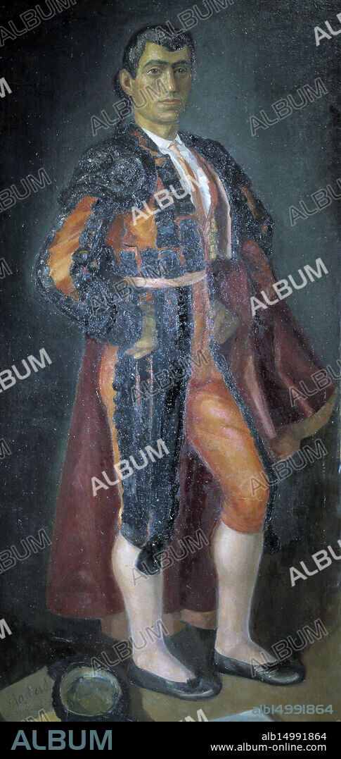 DANIEL VÁZQUEZ DÍAZ. ESPARTERO , EL. MANUEL GARCIA CUESTA. MATADOR DE TOROS ESPAÑOL . SEVILLA 1865 - 1894. OLEO DE DANIEL VAZQUEZ DIAZ , AÑO 1937. ATENCION: AUTOR CONTEMPORANEO SUJETO A COPYRIGHT ©. EL CLIENTE FINAL ES RESPONSABLE DE LA GESTION DE LOS DERECHOS DE AUTOR CON LAS SOCIEDADES EXISTENTES DE GESTION DE DERECHOS O DIRECTAMENTE CON LOS ORGANISMOS TITULARES DE LOS MISMOS.
