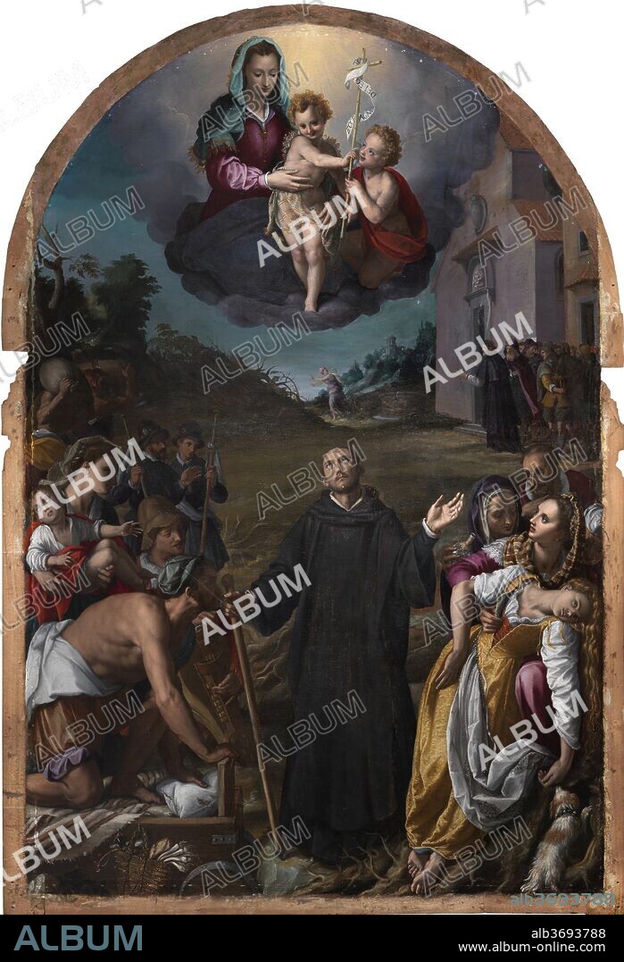 ALESSANDRO ALLORI. Miracles of Saint Fiacre.