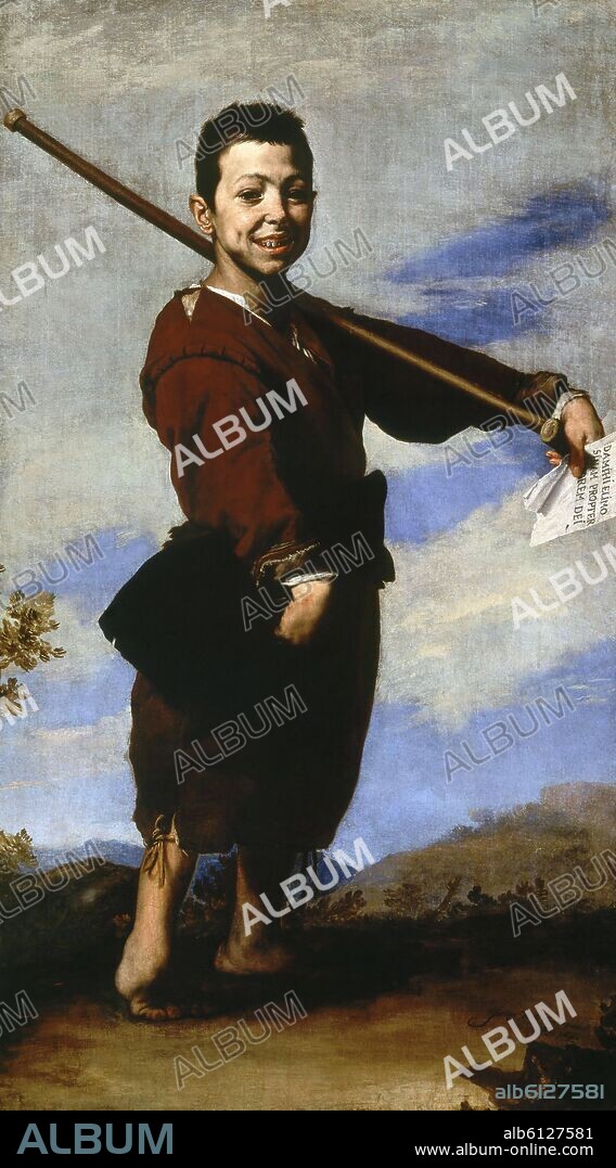 JOSÉ DE RIBERA. EL NIÑO COJO - LE PIE BOD - 1642 - L.1,64x0,93 M - BARROCO ESPAÑOL.