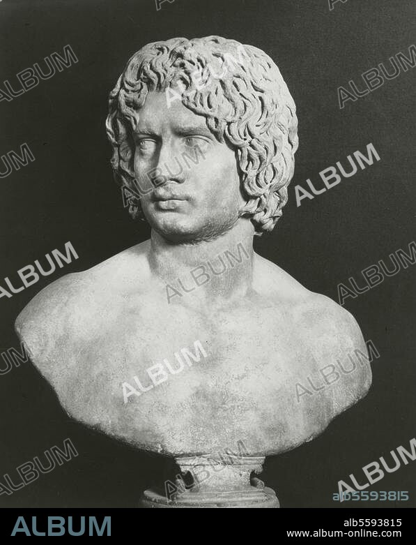 Armin, lat. Arminius, Cheruskerfürst, "Hermann der Cherusker". um 16 v. Chr. 21 n. Chr. Germane (als Armin gedeutet). Römische Büste. Marmor. Rom, Musei Capitolini.