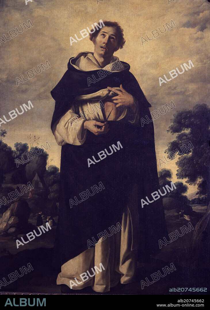 FRANCISCO DE ZURBARAN. The Blessed Henry Suso - 1636/38 - oil on canvas - 209x154 - Spanish Baroque.