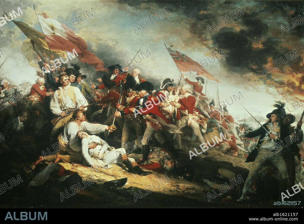The Death of General Warren at the Battle of Bunker Hill, 17 June 1775  1786  John Trumbull (1756-1843 American)  Oil on canvas  Yale University Art Gallery, New Haven, CT, USA.