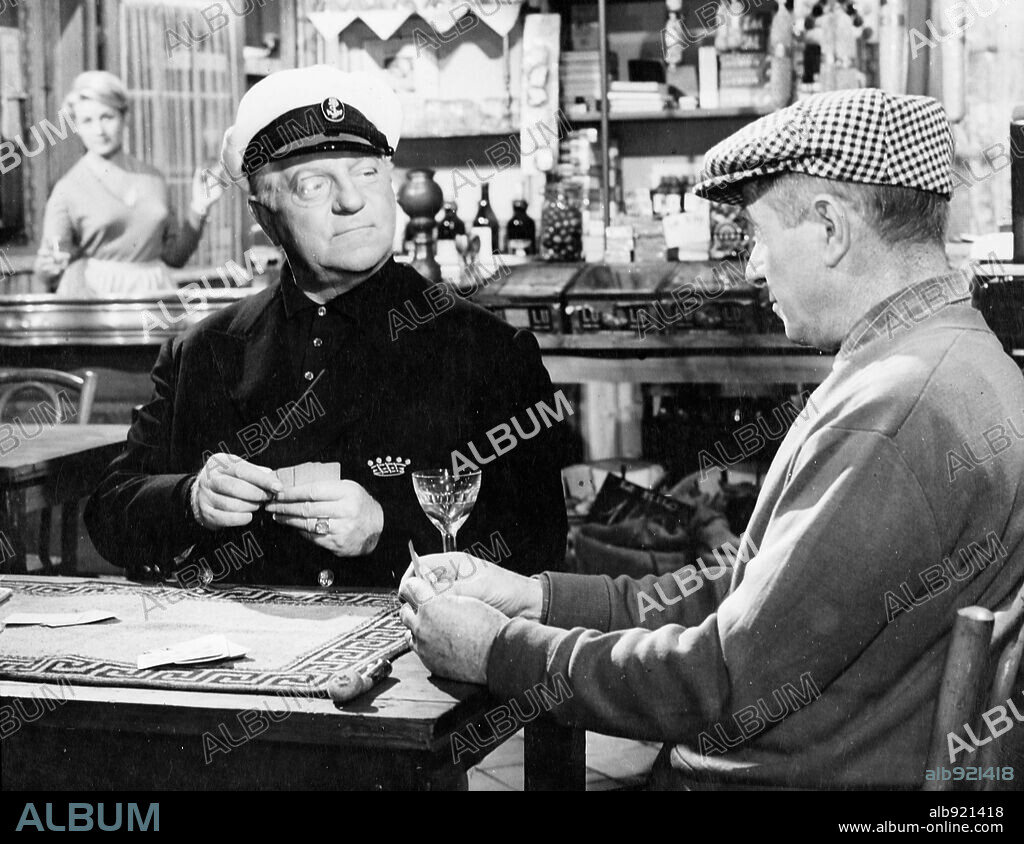 JEAN GABIN en EL BARÓN Y SU YATE, 1960 (LE BARON DE L'ECLUSE), dirigida por JEAN DELANNOY. Copyright CINETEL.