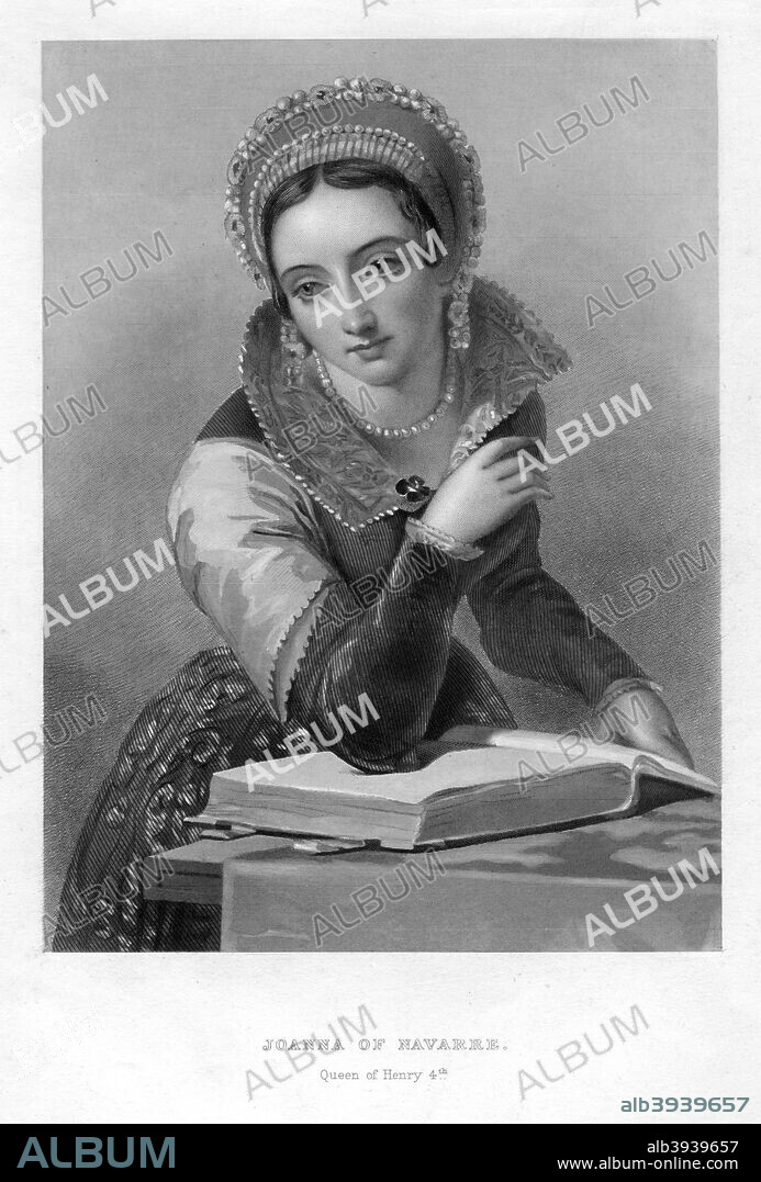 Joanna of Navarre, Queen of King Henry IV of England. Henry IV married Joanna of Navarre (c1370-1437), his second wife, in 1403. Henry's first wife, Mary de Bohun, had died in 1394.