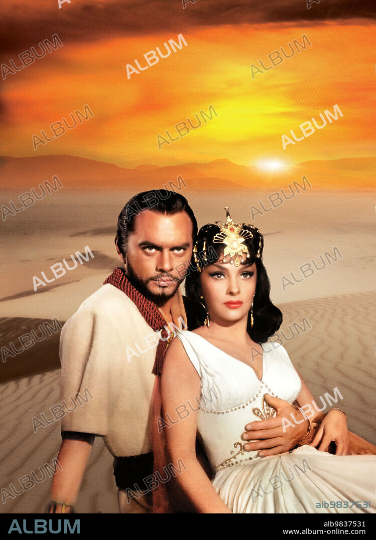 GINA LOLLOBRIGIDA y YUL BRYNNER en SALOMÓN Y LA REINA DE SABA, 1959 (SOLOMON AND SHEBA), dirigida por KING VIDOR. Copyright UNITED ARTISTS.