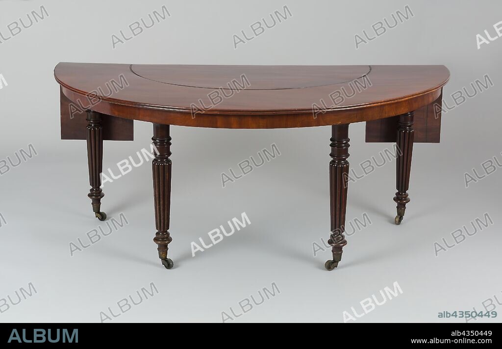 Wine Tasting Table, 19th century, Ireland, Irish Republic, Mahogany and gilt metal, 182.9 x 132.1 x 78.7 cm (72 x 52 x 31 in.).