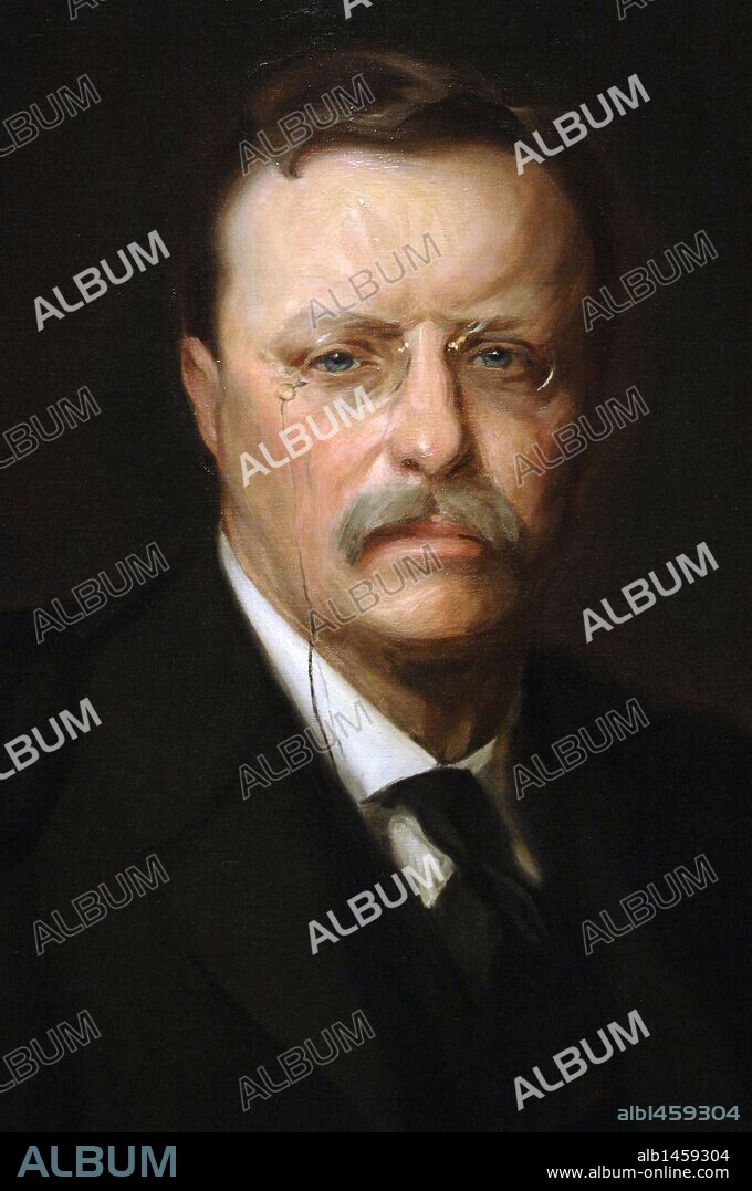 Theodore Roosevelt (1858-1919). American politician. 26th President of the United States (1901-1939). Portrait by Adrian Lamb (1901-1988) as Philiph de Laszlo. National Portrait Gallery. Washington D.C. United States.