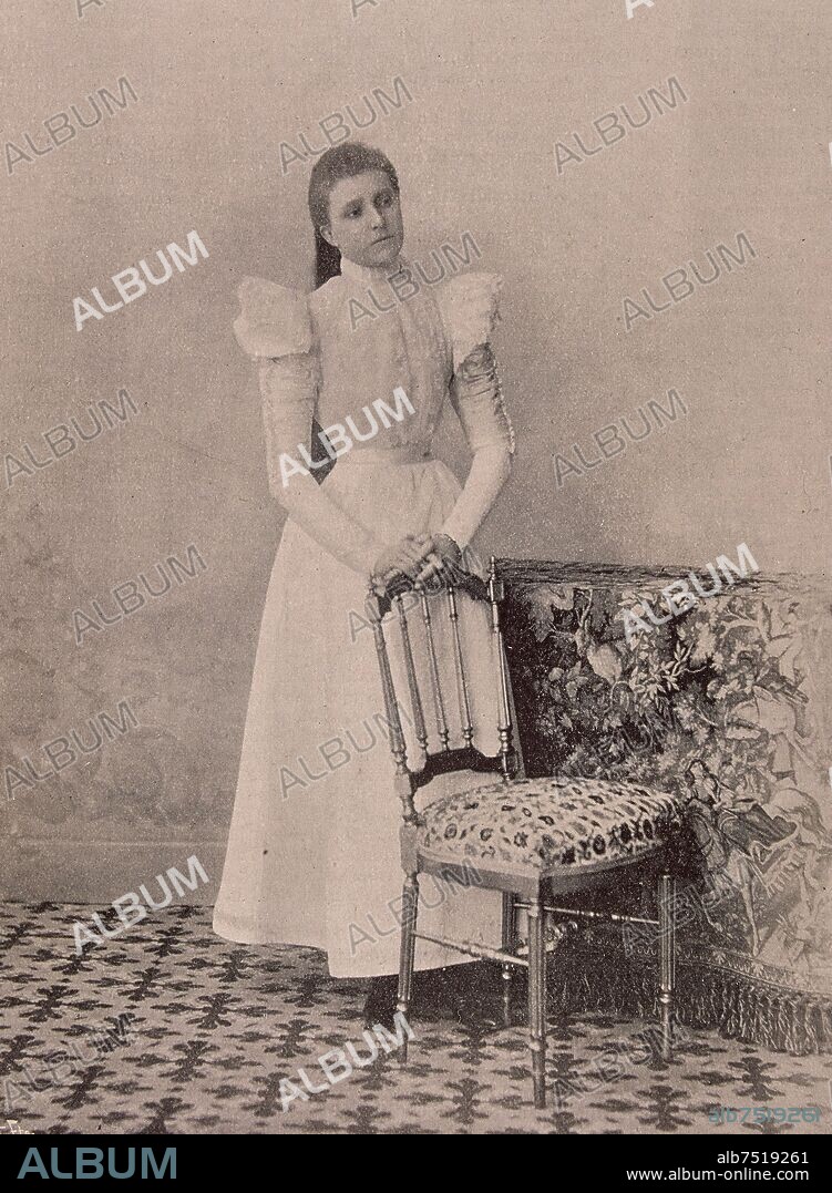 ILUST ESP/AMER-1896-Dª MERCEDES BORBON Y HABSBURGO-HIJA DE ALFONSO XII Y M º CRISTINA-FOT.