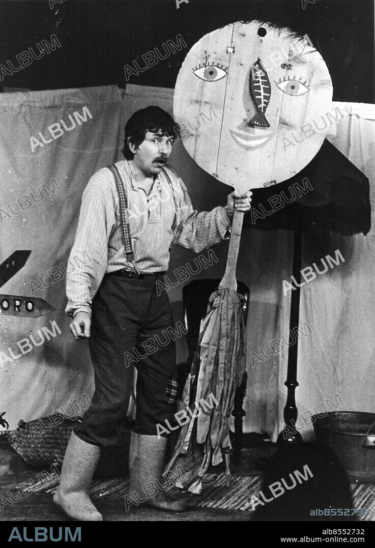 Göteborg 1985-03-13. Staffan Westerberg som Snällpelle - dockmakare - skådespelare *** Local Caption *** GP Foto: Siv Johnson. KAMERAREPORTAGE.