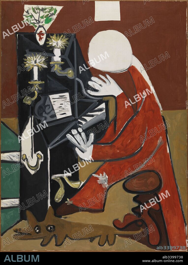 Pablo Picasso / 'The Piano', 1957, Oil on canvas, 130 x 96 cm, MPB 70.472.