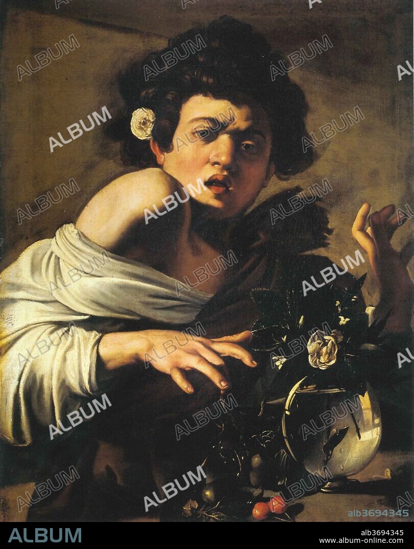 CARAVAGGIO. Boy bitten by a Lizard.