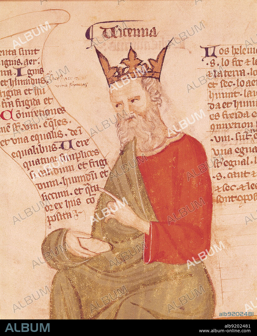 Illustration of Avicenna, a Medieval Philosopher