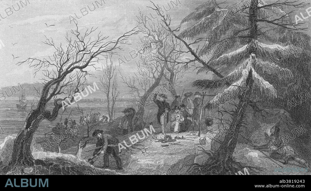 Landing of the Pilgrims at Plymouth, December 21, 1620. Plymouth Rock is the traditional site of disembarkation of William Bradford and the Mayflower Pilgrims who founded Plymouth Colony in 1620. It is an important symbol in American history. Founded by a group of Separatists and Anglicans, who together later came to be known as the Pilgrims, Plymouth Colony was, along with Jamestown, Virginia, one of the earliest successful colonies to be founded by the English in North America and the first sizable permanent English settlement in the New England region. the citizens of Plymouth were fleeing religious persecution and searching for a place to worship as they saw fit. The social and legal systems of the colony became closely tied to their religious beliefs, as well as English custom.