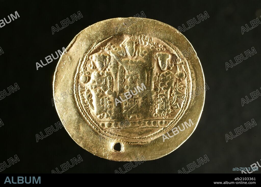 NUMISMATICA. MONEDA MONEDAS BIZANTINAS DE ORO Y BRONCE. REAL ACADEMIA DE LA HISTORIA.